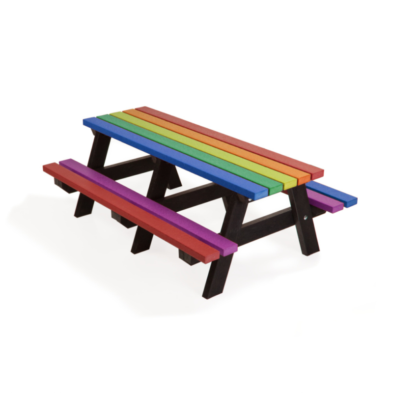 Infant Multi Colour Picnic Table | Recycled Plastic | Earth-Anchors